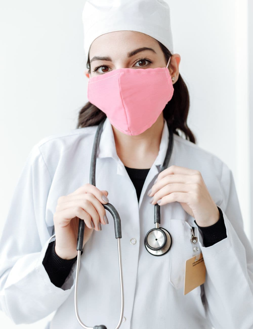 Doctor reviewing healthcare information in a clinic