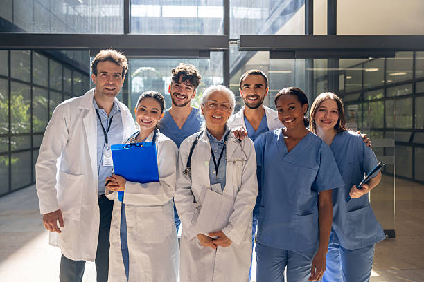Doctors collaborating on healthcare workflows